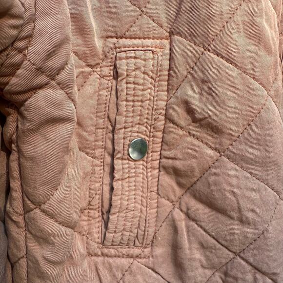 NWT Forever 21 Tan, Camel Quilted Zip Up Bomber Jacket, Fall, Cozy, Lined, XS - Picture 6 of 8